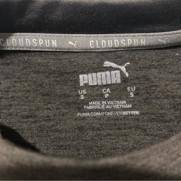 Puma Cloudspun Pullover Sweater Womens size Small Charcoal Color - Picture 4 of 9